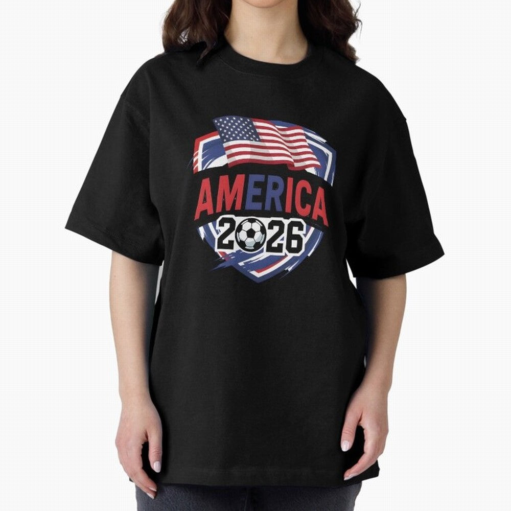 America World Cup 2026 ¨C USA Football Classic T-Shirt Remember FIFA World Cup 2026 USA Canada Mexico Spirit, Centered on England and Germany, Haaland and Mbappe, Champion Mindset, Group Stage Buzz, Knockout Tension and Passionate Fan Culture;