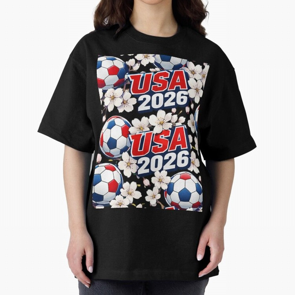 USA 2026 Soccer World Cup Pattern - Artistic Picasso Style Football Classic T-Shirt Carry the Dream of FIFA World Cup 2026 for Fans of Messi and France and Portugal, Bringing Retro Football Energy, Iconic Rivalries, Trophy Chase Drama and Stadium