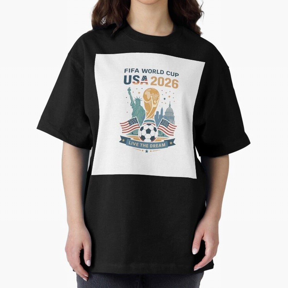 Fifa World Cup USA 2026 Classic T-Shirt Join Supporters Worldwide for the FIFA World Cup 2026 Journey through Messi, Neymar and Mbappe Highlights, Portugal, Spain and Germany Pride, Goal Celebration Energy, Supporter Heritage, Football Icons and