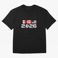 Glitched United 2026 Cup - North America Emblem Part 2 T-Shirt_82924673 Classic T-Shirt Carry the Dream of FIFA World Cup 2026 USA Canada Mexico for Fans of Haaland and Germany, Bringing Vintage Soccer Flavor, Modern Football Stars, National Flags