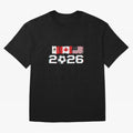 Glitched United 2026 Cup - North America Emblem Part 2 T-Shirt_82924673 Classic T-Shirt Back Your Heroes with FIFA World Cup 2026 Connected to CR7 and Messi, England, France and Netherlands Energy, Goal Celebration Energy, Supporter Heritage,