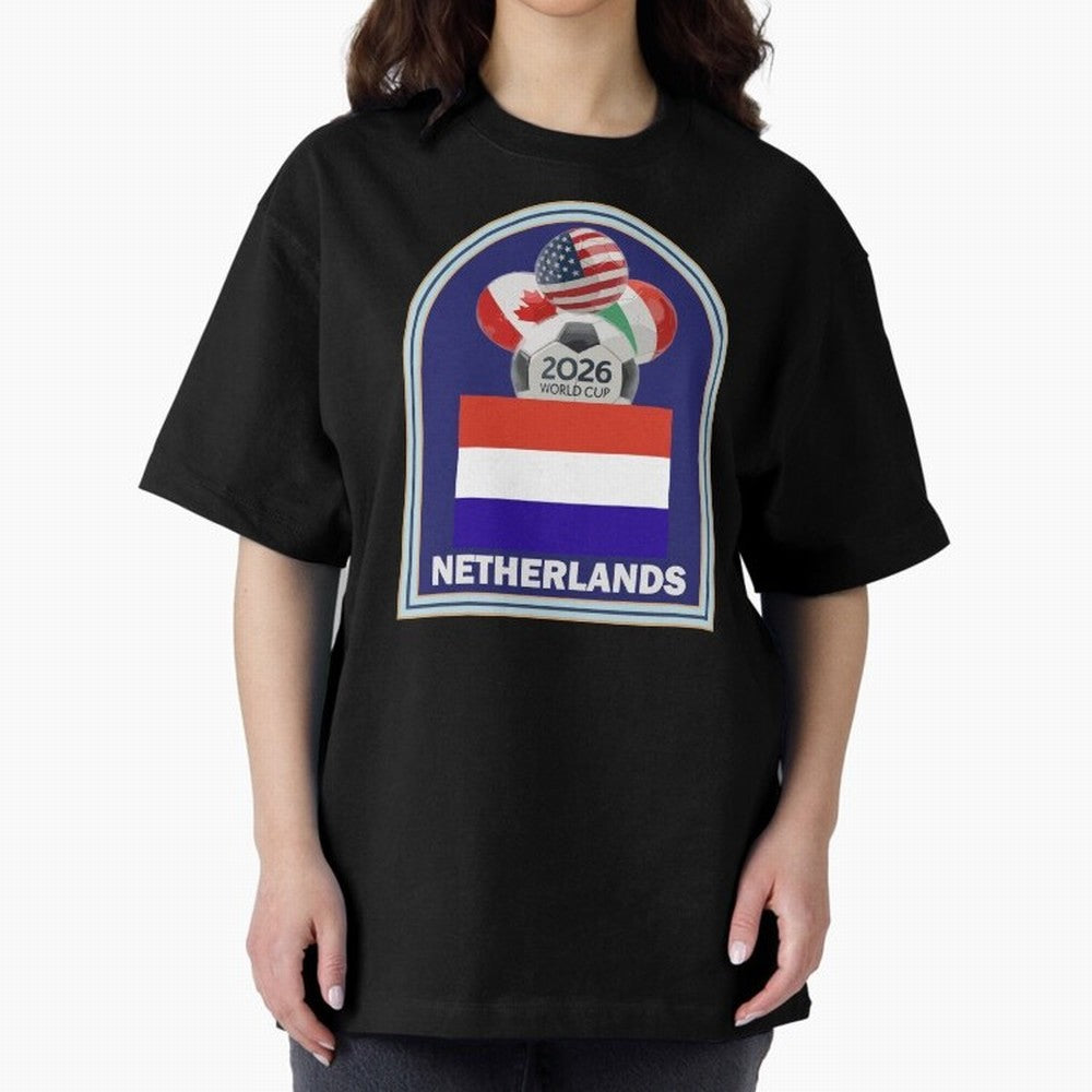 Netherlands 2026 Soccer T-shirt Classic T-Shirt Honor the Beautiful Game during FIFA World Cup 2026 for Fans of Cristiano Ronaldo and Argentina and Brazil, Bringing Football History, Final Match Energy, Crowd Noise and Once in a Lifetime Moments;