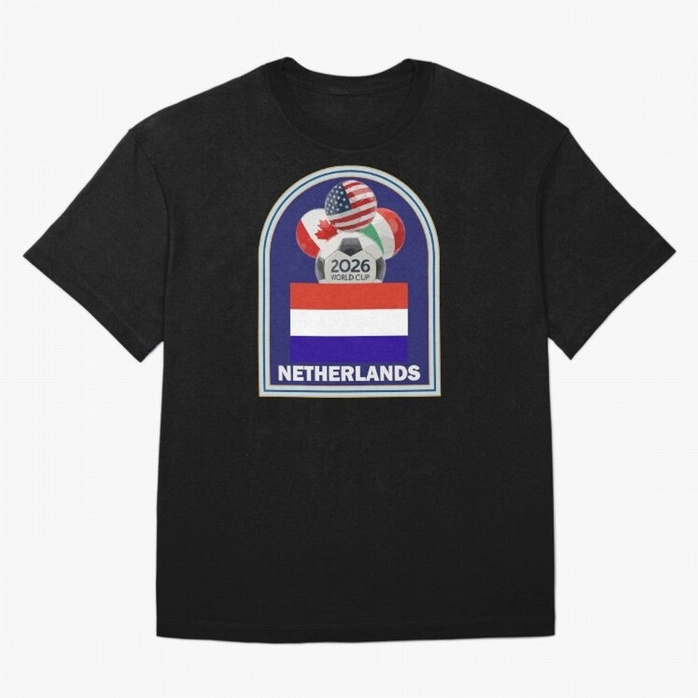 Netherlands 2026 Soccer T-shirt Classic T-Shirt Honor the Beautiful Game during FIFA World Cup 2026 for Fans of Cristiano Ronaldo and Argentina and Brazil, Bringing Football History, Final Match Energy, Crowd Noise and Once in a Lifetime Moments;