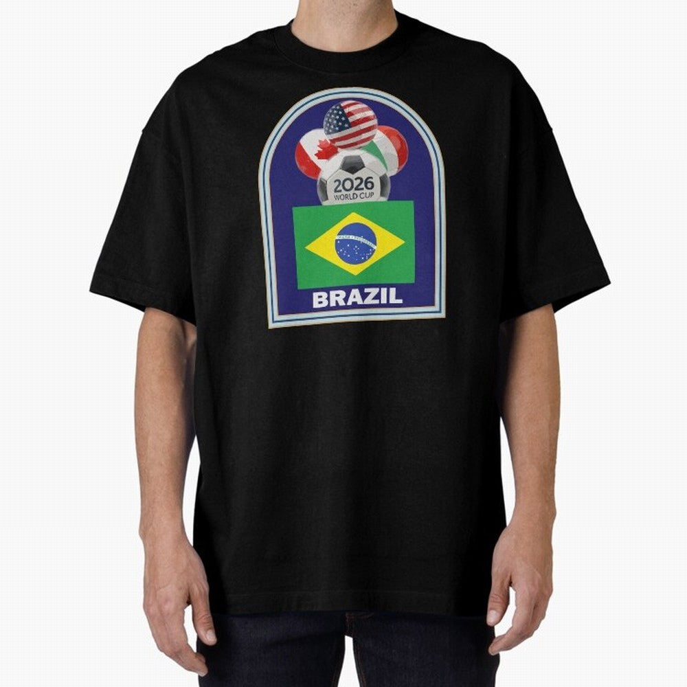 Brazil 2026 Soccer T-shirt Classic T-Shirt Celebrate the Road through FIFA World Cup 2026 Group Stage Capturing Mbappe, Spain Energy, Retro Football Energy, Iconic Rivalries, Trophy Chase Drama and Stadium Atmosphere; Perfect for Fans, Collectors,
