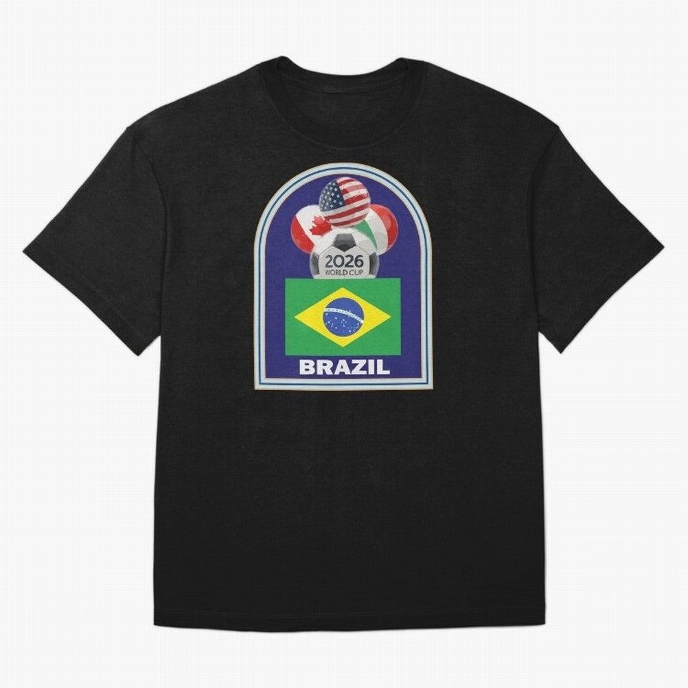 Brazil 2026 Soccer T-shirt Classic T-Shirt Celebrate the Road through FIFA World Cup 2026 Group Stage Capturing Mbappe, Spain Energy, Retro Football Energy, Iconic Rivalries, Trophy Chase Drama and Stadium Atmosphere; Perfect for Fans, Collectors,