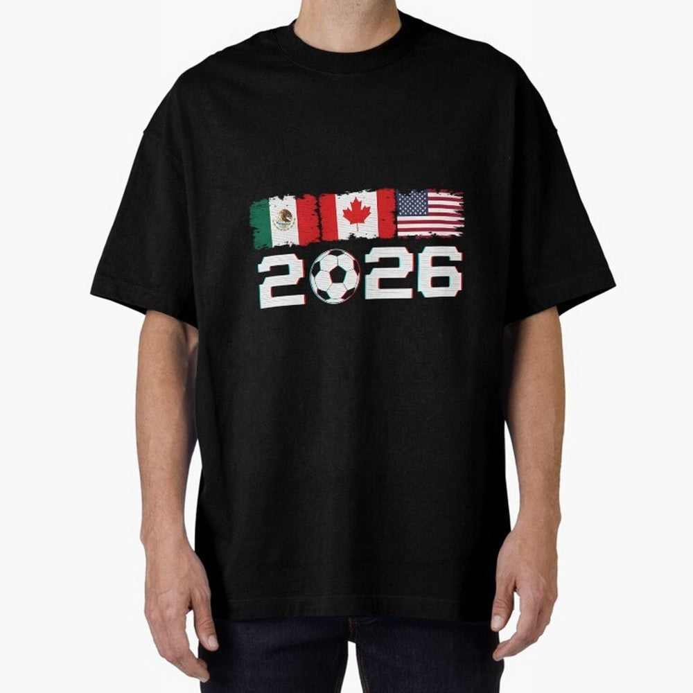Glitched United 2026 Cup North America Emblem Part Classic T-Shirt Step into Match Day Hype around FIFA World Cup 2026, Messi, CR7 and Mbappe, Spain, Stadium Memories, Football Loyalty, International Chants and Championship Tradition; Ideal for