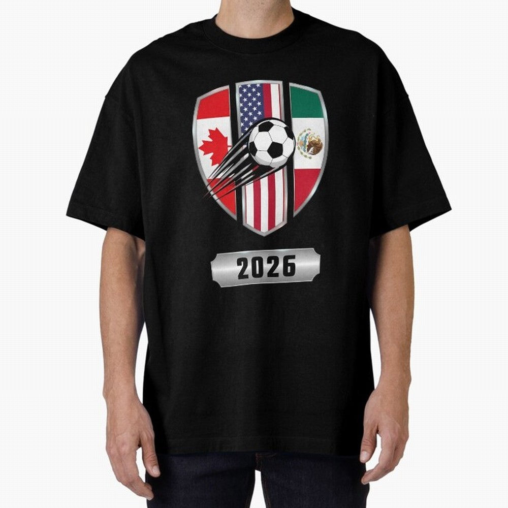 North United America Shield 2026 Cup Classic T-Shirt Bring Champion Energy into Global Football Passion for FIFA World Cup 2026 USA Canada Mexico, Made for Haaland and Mbappe, England, Stadium Memories, Football Loyalty, International Chants and