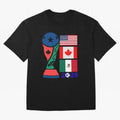 North America Football Unity 2026 Classic T-Shirt Back the Journey through FIFA World Cup 2026 USA Canada Mexico Built around Mbappe and Neymar, Brazil, Portugal and Argentina Energy, Champion Mindset, Group Stage Buzz, Knockout Tension and