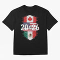 Glitched United 2026 - North America Emblem Classic T-Shirt Join Supporters Worldwide for FIFA World Cup 2026 Group Stage Spirit, Centered on Spain, Messi, CR7 and Mbappe, Football History, Final Match Energy, Crowd Noise and Once in a Lifetime