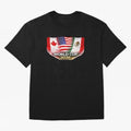 World Cup 2026 North America Flags Design ¨C USA Canada Mexico Soccer Fan Graphic Classic T-Shirt Celebrate Football Dreams Across FIFA World Cup 2026 Group Stage for Fans of Haaland and Mbappe and Brazil, Portugal and Argentina, Bringing Global