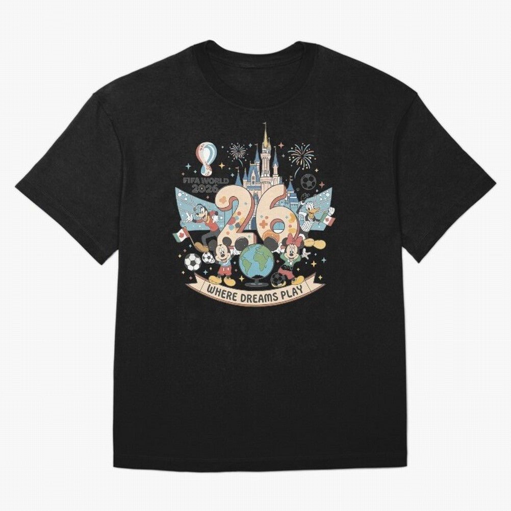 Dreamland Football 26 Shirt | Cute Cartoon Global Celebration Tee Classic T-Shirt Bring a Champion Mindset to FIFA World Cup 2026 Spirit, Inspired by Germany, Messi, Neymar and Mbappe, Football History, Final Match Energy, Crowd Noise and Once in a