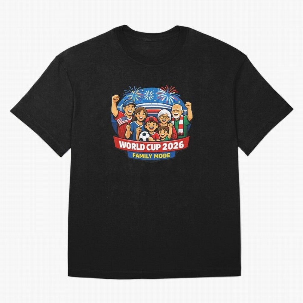 World Cup 2026 Family Mode ¨C Football Fans Celebration Design Classic T-Shirt Show Championship Spirit for FIFA World Cup 2026 Group Stage with Mbappe, France and Portugal Energy, Football Passion, Legendary Performances, Festival Vibes and