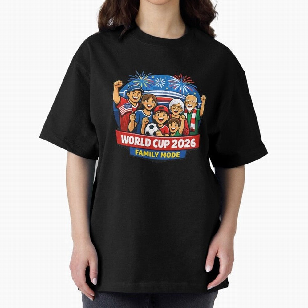 World Cup 2026 Family Mode ¨C Football Fans Celebration Design Classic T-Shirt Show Championship Spirit for FIFA World Cup 2026 Group Stage with Mbappe, France and Portugal Energy, Football Passion, Legendary Performances, Festival Vibes and