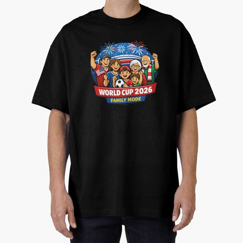 World Cup 2026 Family Mode ¨C Football Fans Celebration Design Classic T-Shirt Show Championship Spirit for FIFA World Cup 2026 Group Stage with Mbappe, France and Portugal Energy, Football Passion, Legendary Performances, Festival Vibes and