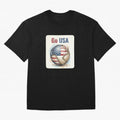 Go USA Soccer Ball Flag | American Football Fan Graphic Tee Classic T-Shirt Live for the Drama of Match Day Hype around FIFA World Cup 2026 USA Canada Mexico, Haaland, England and Germany, Football Passion, Legendary Performances, Festival Vibes