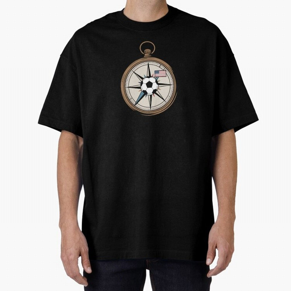All Roads Lead to 2026 USA Compass Soccer World Cup Classic T-Shirt Discover Global Football Passion for FIFA World Cup 2026 USA Canada Mexico, Filled with Cristiano Ronaldo, Haaland and CR7, France and Portugal, Sports Nostalgia, International