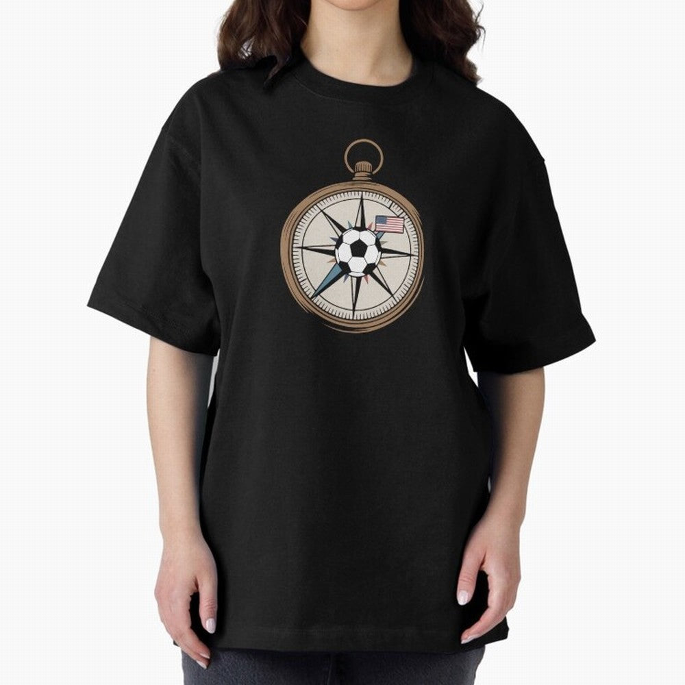 All Roads Lead to 2026 USA Compass Soccer World Cup Classic T-Shirt Discover Global Football Passion for FIFA World Cup 2026 USA Canada Mexico, Filled with Cristiano Ronaldo, Haaland and CR7, France and Portugal, Sports Nostalgia, International