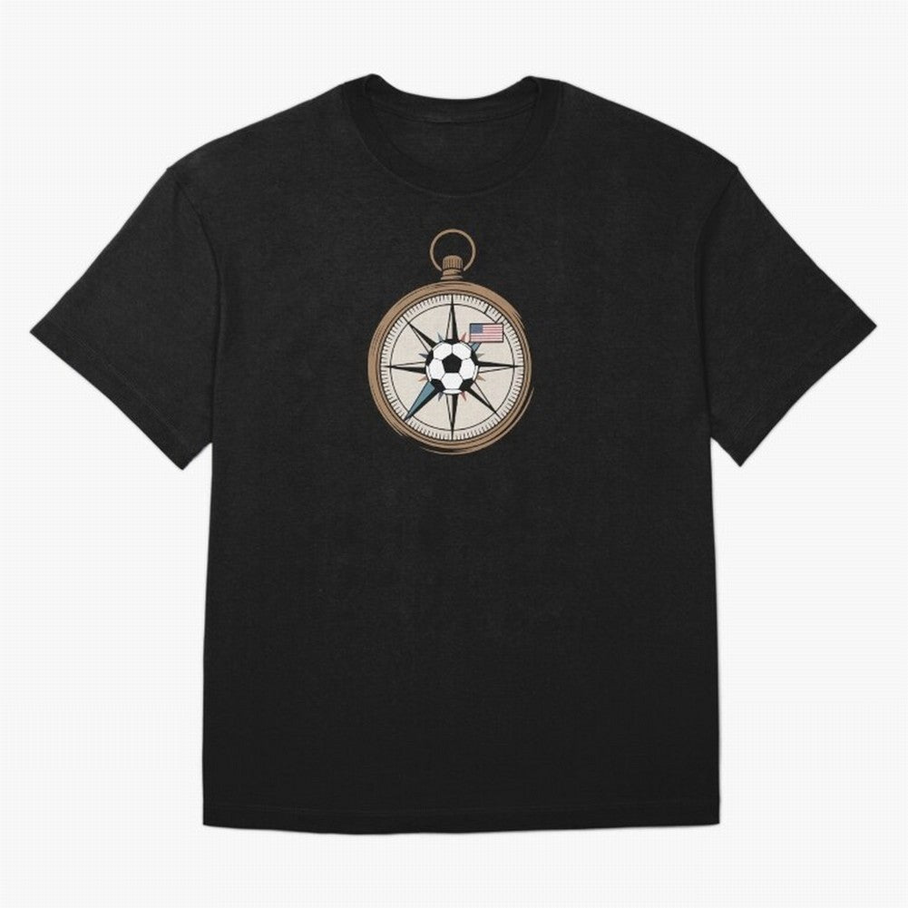 All Roads Lead to 2026 USA Compass Soccer World Cup Classic T-Shirt Discover Global Football Passion for FIFA World Cup 2026 USA Canada Mexico, Filled with Cristiano Ronaldo, Haaland and CR7, France and Portugal, Sports Nostalgia, International