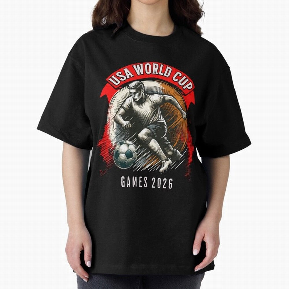 USA World Cup Classic T-Shirt Enjoy the Biggest Football Party of FIFA World Cup 2026 Connected to Messi and Cristiano Ronaldo, Spain and Netherlands Energy, Champion Mindset, Group Stage Buzz, Knockout Tension and Passionate Fan Culture; Perfect