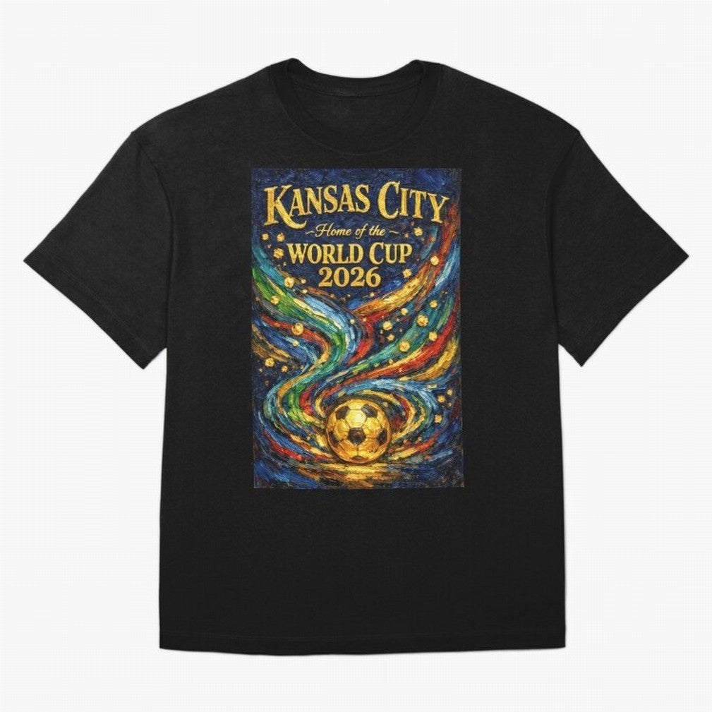 Kansas City Home of the World Cup 2026 Soccer Fan ¡ª Moody Jewel Art Print Classic T-Shirt Bring Retro Soccer Energy to FIFA World Cup 2026 Group Stage Centered on Haaland and Mbappe, Argentina Energy, Classic Soccer Heritage, Championship