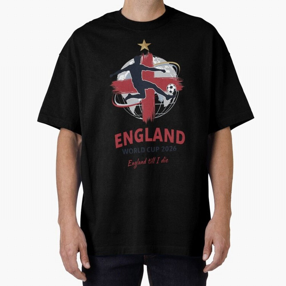 England - World Cup 2026 Fan Art Classic T-Shirt Celebrate Fan Culture around Match Day Hype around FIFA World Cup 2026 Group Stage, Messi, Neymar and Mbappe, England, France and Netherlands, Football Passion, Legendary Performances, Festival Vibes