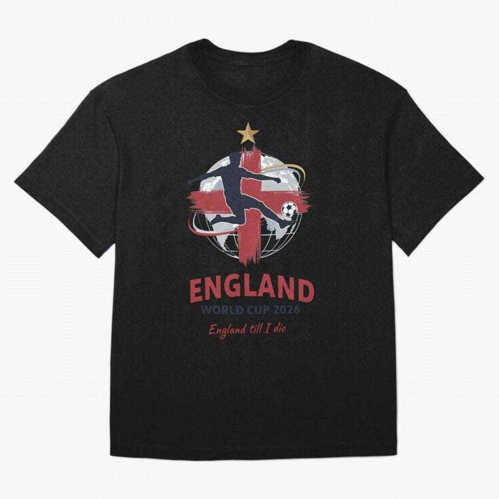 England - World Cup 2026 Fan Art Classic T-Shirt Celebrate Fan Culture around Match Day Hype around FIFA World Cup 2026 Group Stage, Messi, Neymar and Mbappe, England, France and Netherlands, Football Passion, Legendary Performances, Festival Vibes