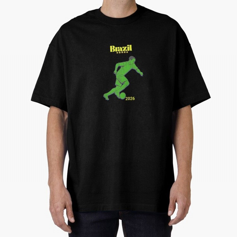 Brazil Soccer Classic T-Shirt Celebrate Supporters United by Global Football Passion for FIFA World Cup 2026 Group Stage, Featuring Cristiano Ronaldo, Haaland and CR7, Argentina and Brazil, Champion Mindset, Group Stage Buzz, Knockout Tension and