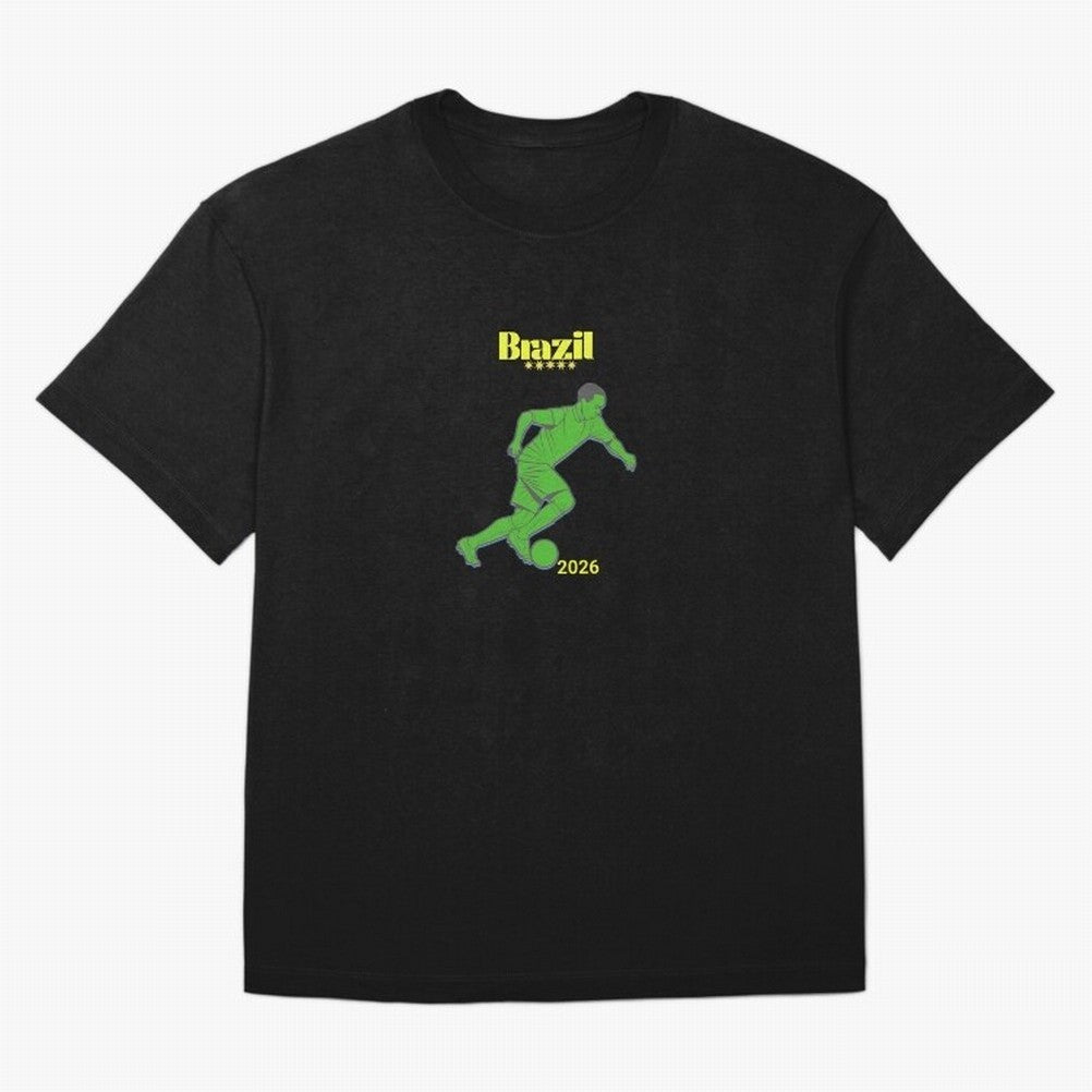 Brazil Soccer Classic T-Shirt Celebrate Supporters United by Global Football Passion for FIFA World Cup 2026 Group Stage, Featuring Cristiano Ronaldo, Haaland and CR7, Argentina and Brazil, Champion Mindset, Group Stage Buzz, Knockout Tension and