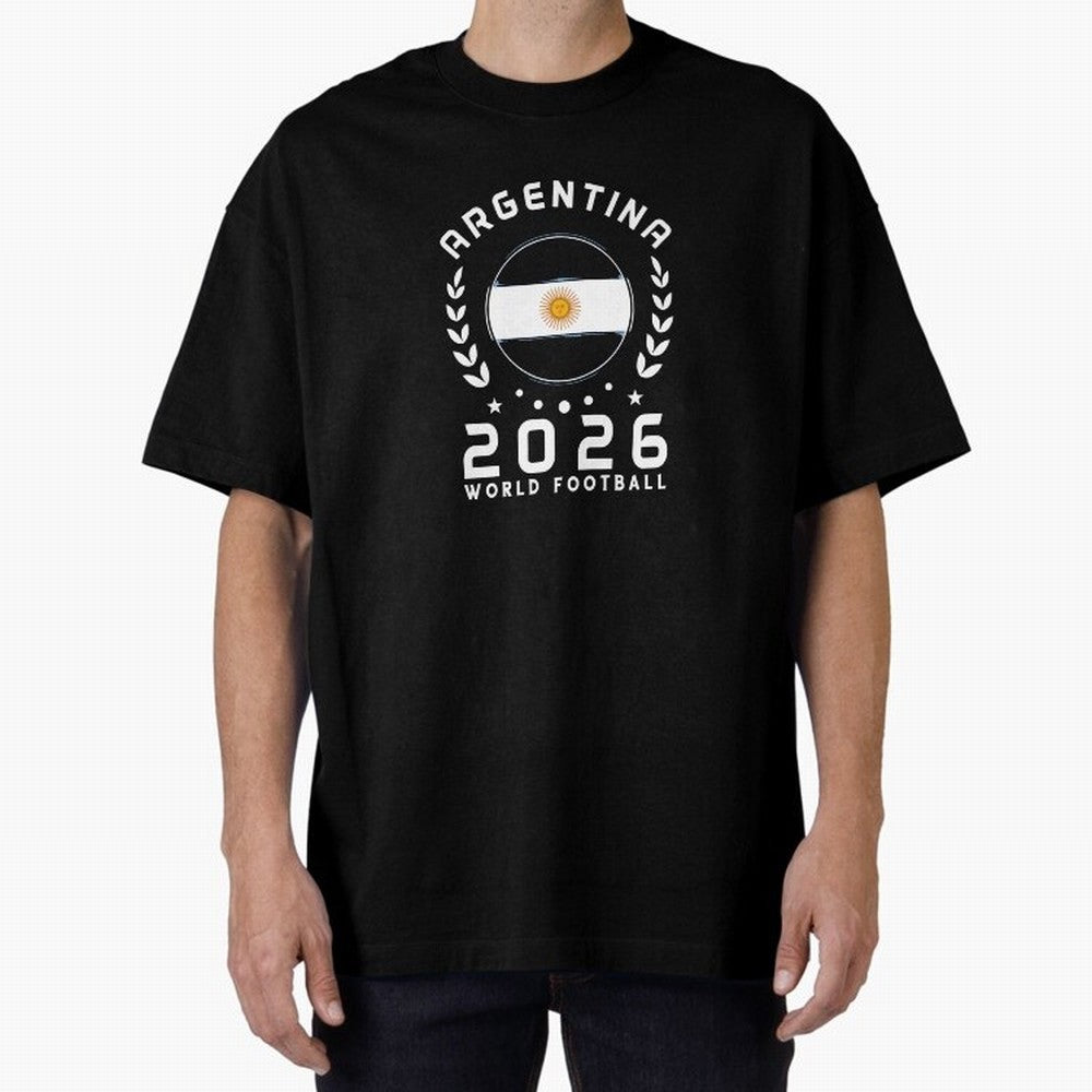World Cup 2026 Argentina Football Fan Argentine Supporter T-Shirt_85614595 Classic T-Shirt Celebrate Football Heritage in Global Football Passion for FIFA World Cup 2026 USA Canada Mexico, Celebrating Messi and Cristiano Ronaldo, Argentina, Classic