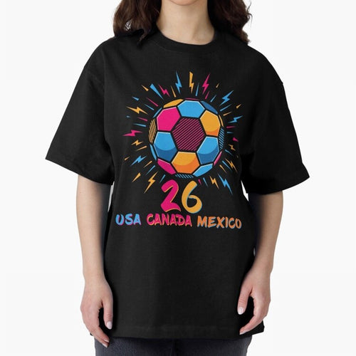 2026 Colorful Soccer Ball USA Canada Mexico 26 Classic T-Shirt Make Memories around Match Day Hype around FIFA World Cup 2026 Group Stage, Messi, CR7 and Mbappe, England, France and Netherlands, Soccer Culture, Superstar Moments, National Team