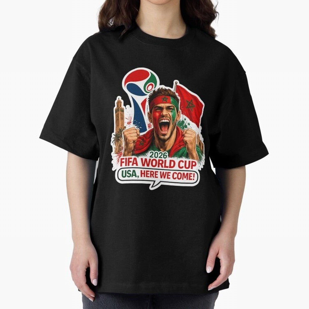 Morocco 2026 World Cup Fan Classic T-Shirt Remember Iconic Moments from FIFA World Cup 2026 Group Stage Driven by Messi, CR7 and Mbappe, Argentina, France and Brazil Energy, Worldwide Fan Energy, Dramatic Goals, Stadium Lights and Championship