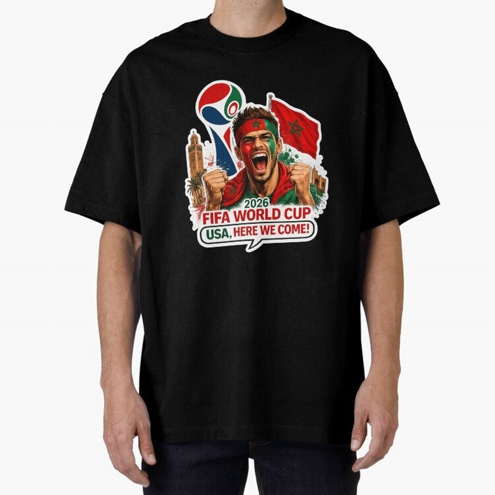 Morocco 2026 World Cup Fan Classic T-Shirt Remember Iconic Moments from FIFA World Cup 2026 Group Stage Driven by Messi, CR7 and Mbappe, Argentina, France and Brazil Energy, Worldwide Fan Energy, Dramatic Goals, Stadium Lights and Championship