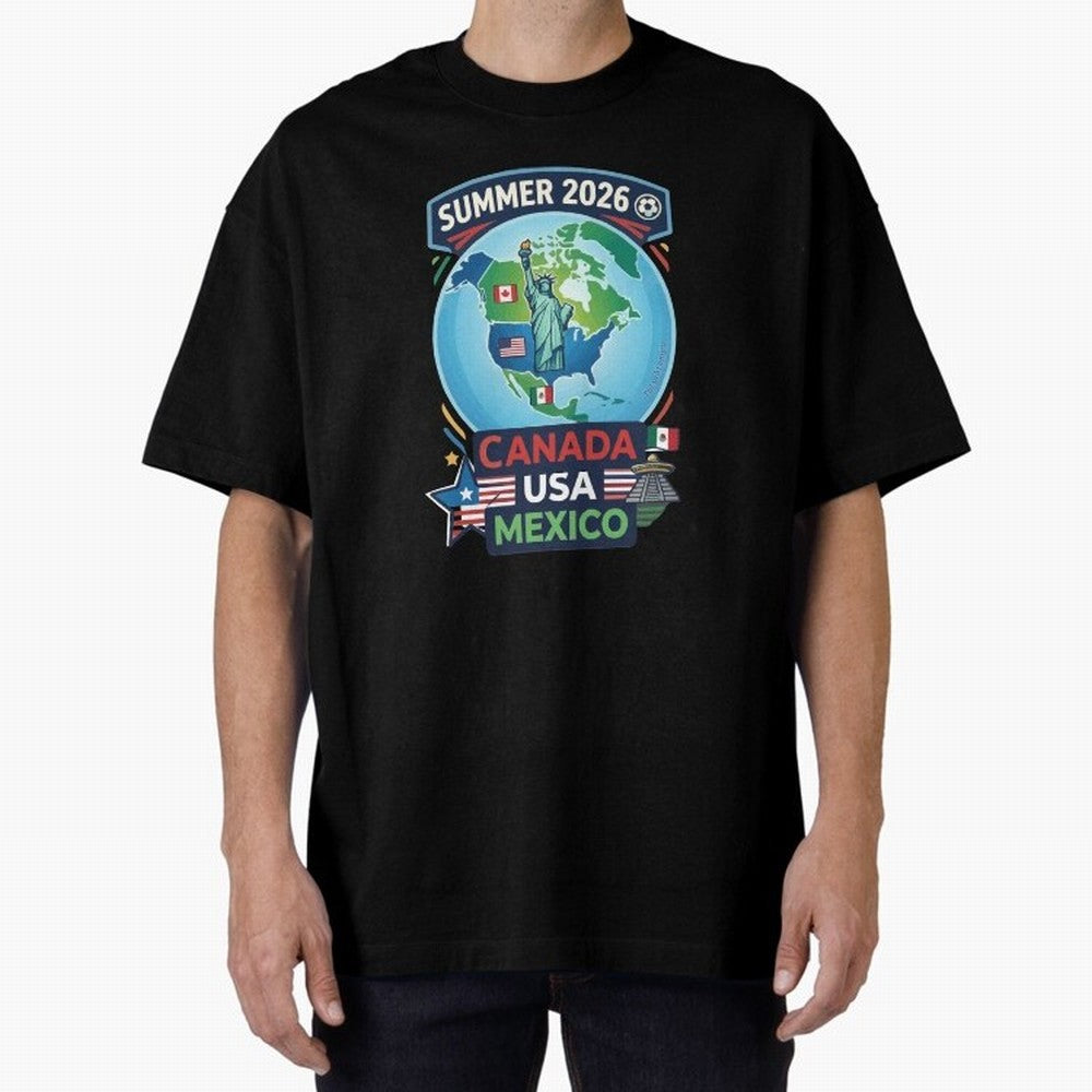 SUMMER 2026 SOCCER Classic T-Shirt Stand Proud for Global Football Passion for FIFA World Cup 2026 Group Stage, Highlighting Messi, CR7 and Mbappe, Brazil, Classic Soccer Heritage, Championship Pressure, Fan Loyalty and International Pride; Perfect