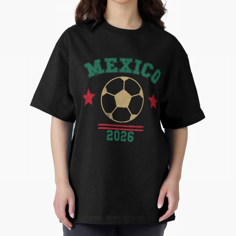 Mexico Soccer Fan 2026 Jersey Style Design Classic T-Shirt Relive Legendary Nights from FIFA World Cup 2026 Group Stage Featuring Haaland and Mbappe, Argentina and Brazil Energy, Stadium Chants, National Pride, Trophy Dreams and Unforgettable