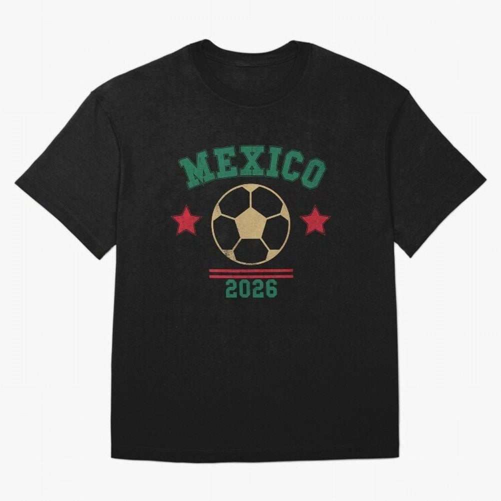 Mexico Soccer Fan 2026 Jersey Style Design Classic T-Shirt Relive Legendary Nights from FIFA World Cup 2026 Group Stage Featuring Haaland and Mbappe, Argentina and Brazil Energy, Stadium Chants, National Pride, Trophy Dreams and Unforgettable