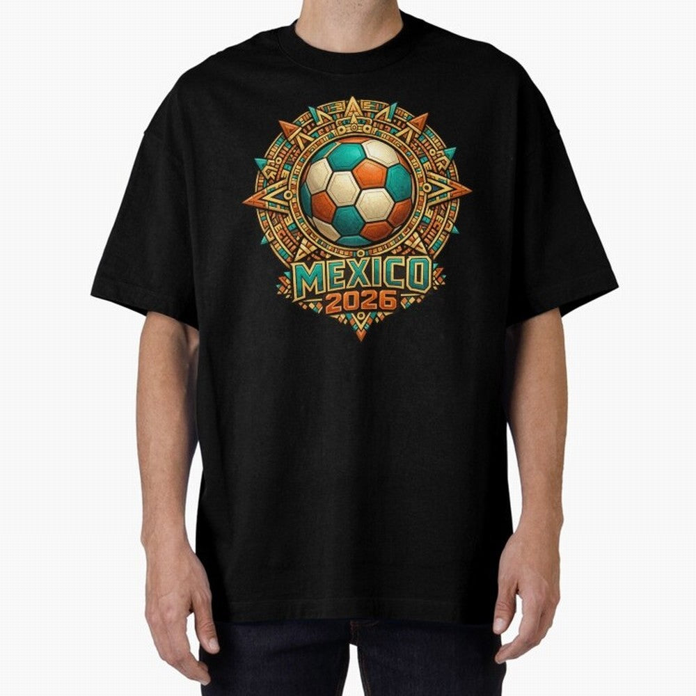 Mexico 2026 World Cup T-Shirt - Aztec Soccer Design - Mexican Heritage Football Tee Classic T-Shirt Honor FIFA World Cup 2026 Spirit, Highlighting England, France and Netherlands, Mbappe and Neymar, Stadium Chants, National Pride, Trophy Dreams and