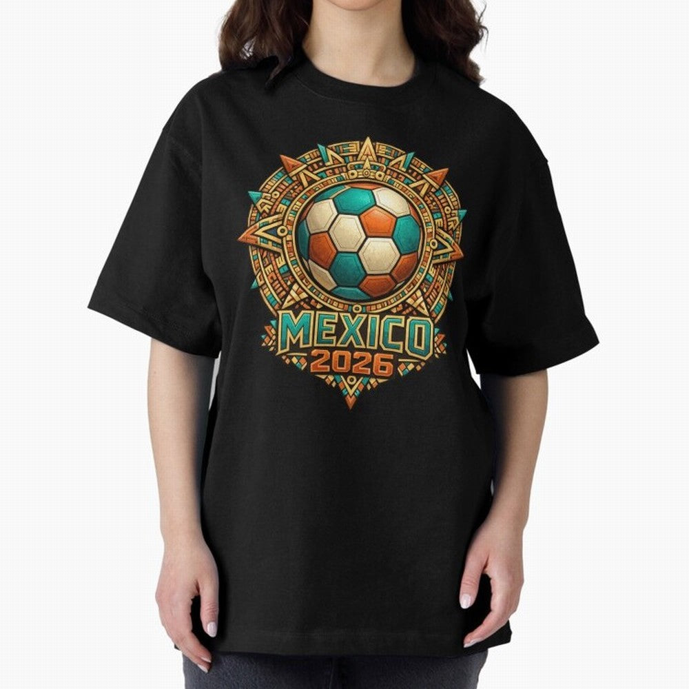 Mexico 2026 World Cup T-Shirt - Aztec Soccer Design - Mexican Heritage Football Tee Classic T-Shirt Honor FIFA World Cup 2026 Spirit, Highlighting England, France and Netherlands, Mbappe and Neymar, Stadium Chants, National Pride, Trophy Dreams and