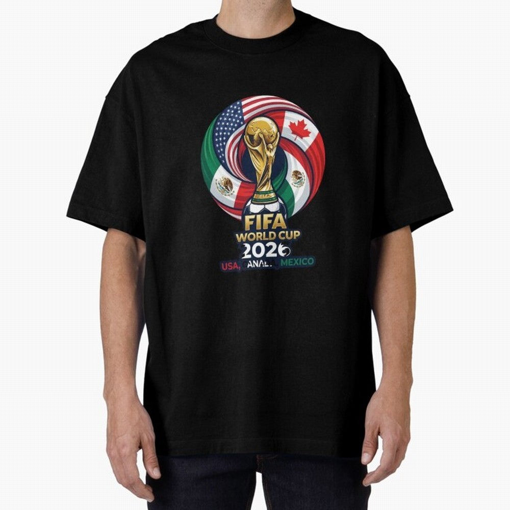 Glossy Host Nations Trophy Shield Classic T-Shirt Feel the Heartbeat of Global Football Passion for FIFA World Cup 2026 USA Canada Mexico, Connected to Mbappe and Neymar, Argentina and Brazil, Classic Soccer Heritage, Championship Pressure, Fan