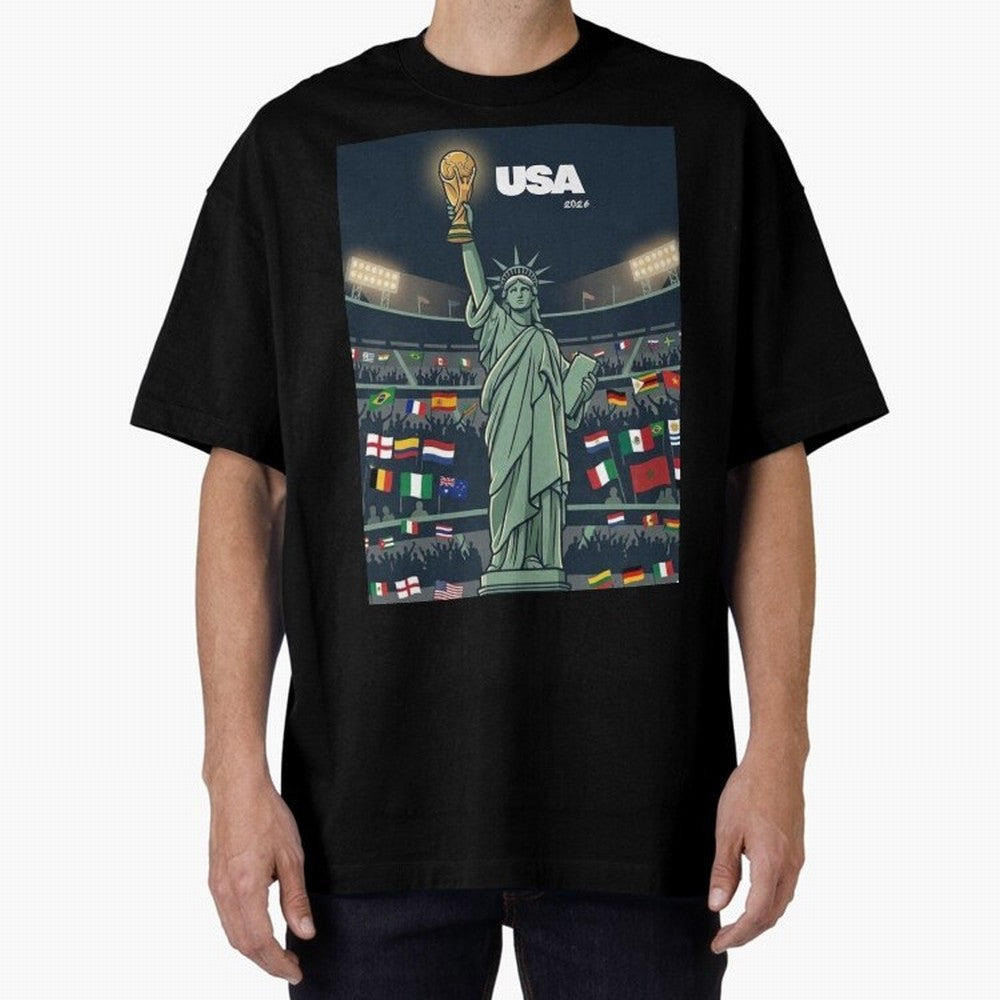 World Cup USA 2026 Classic T-Shirt Refresh Global Football Passion for FIFA World Cup 2026 USA Canada Mexico, with Cristiano Ronaldo, Brazil, Portugal and Argentina, Goal Celebration Energy, Supporter Heritage, Football Icons and Worldwide