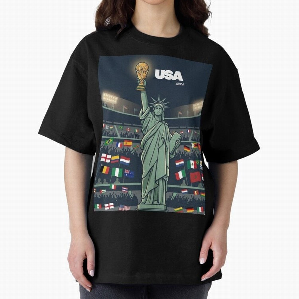 World Cup USA 2026 Classic T-Shirt Refresh Global Football Passion for FIFA World Cup 2026 USA Canada Mexico, with Cristiano Ronaldo, Brazil, Portugal and Argentina, Goal Celebration Energy, Supporter Heritage, Football Icons and Worldwide