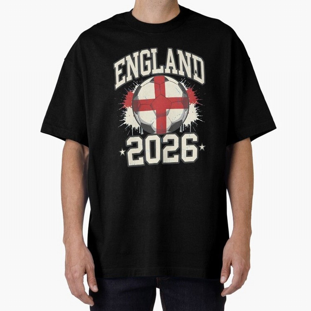 England 2026 World Cup for Football Fans and Teams Classic T-Shirt Back Your Heroes with the FIFA World Cup 2026 Group Stage Journey through CR7 and Messi Highlights, Argentina and Brazil Pride, Football Festival Excitement, Trophy Ambitions,