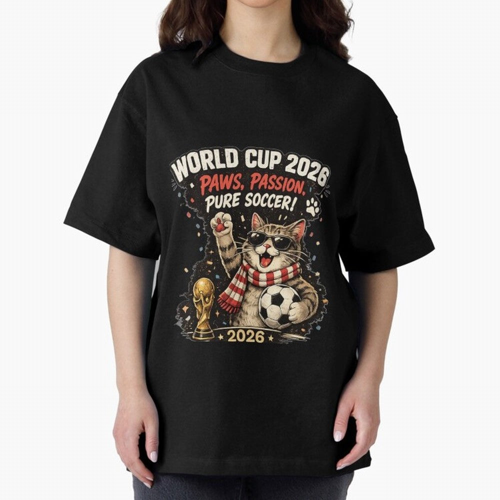 World Cup 2026 Funny Cat Soccer Retro Shirt Classic T-Shirt Live the Energy of FIFA World Cup 2026 Inspired by Neymar, Portugal, Spain and Germany Energy, Worldwide Fan Energy, Dramatic Goals, Stadium Lights and Championship Celebrations; Made for