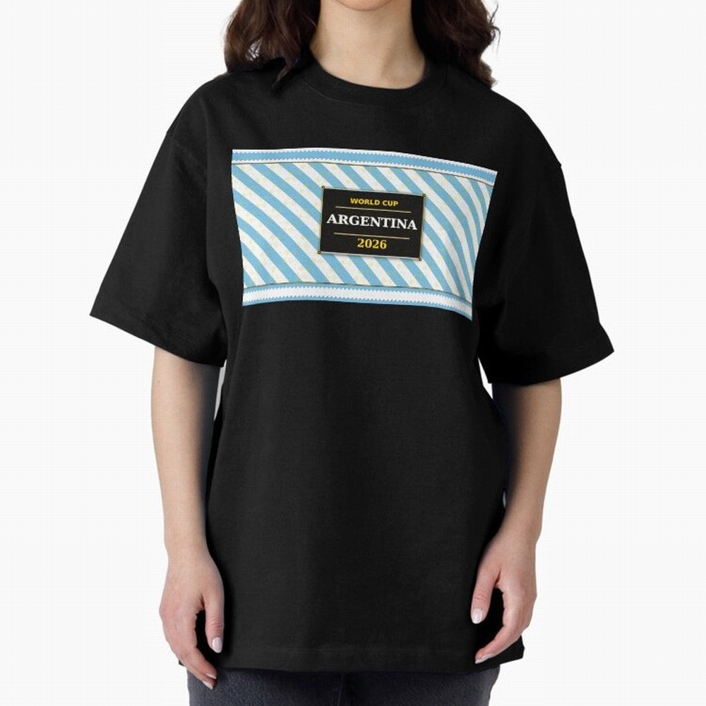 Argentina Football Fan 2026 ¡ª Defending Champions Soccer Fan Gift Classic T-Shirt Honor the Football Icons of FIFA World Cup 2026 USA Canada Mexico for Fans of Messi, Neymar and Mbappe and Portugal, Bringing Football Festival Excitement, Trophy