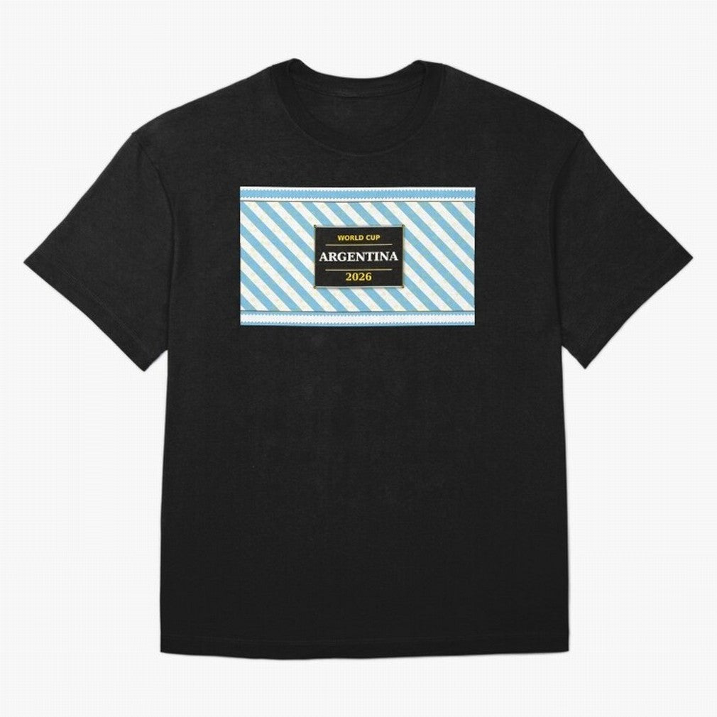 Argentina Football Fan 2026 ¡ª Defending Champions Soccer Fan Gift Classic T-Shirt Honor the Football Icons of FIFA World Cup 2026 USA Canada Mexico for Fans of Messi, Neymar and Mbappe and Portugal, Bringing Football Festival Excitement, Trophy