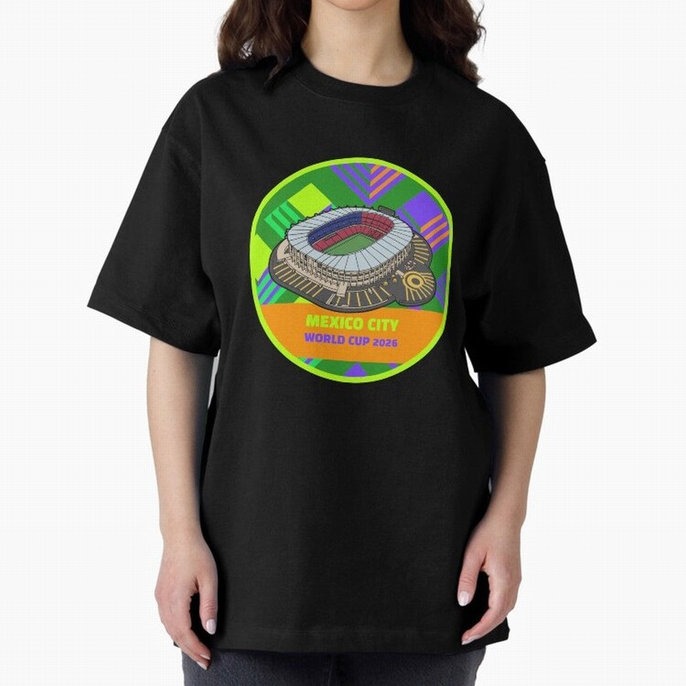Mexico City World Cup 2026 Stadium Classic T-Shirt Enjoy the Biggest Football Party of FIFA World Cup 2026 Highlighting Mbappe, Brazil Energy, Goal Celebration Energy, Supporter Heritage, Football Icons and Worldwide Tournament Joy; Ideal for