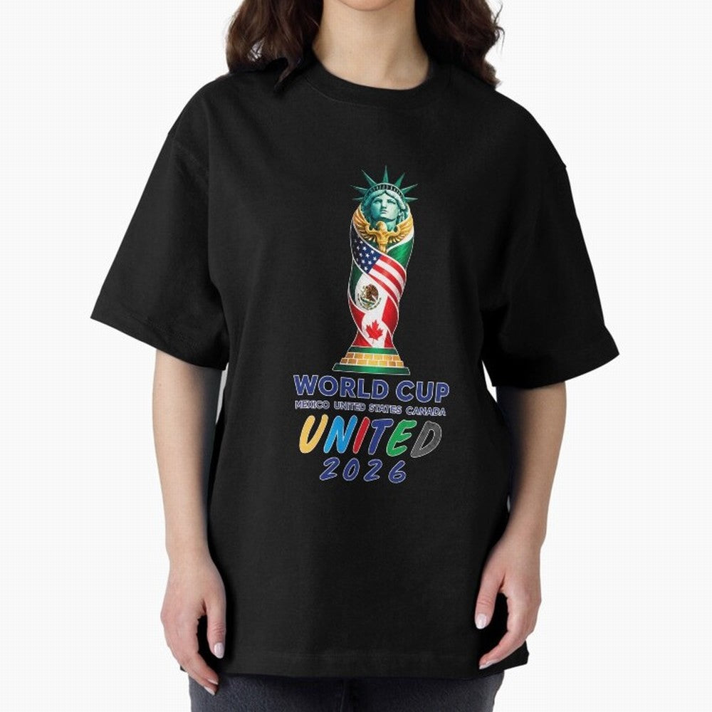 World Cup United 2026 Mexico USA Canada Soccer Design Classic T-Shirt Celebrate Classic Football Spirit in Global Football Passion for FIFA World Cup 2026 Group Stage, Built around CR7 and Messi, France, Football Festival Excitement, Trophy
