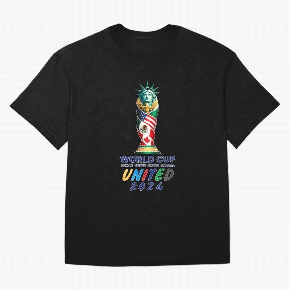 World Cup United 2026 Mexico USA Canada Soccer Design Classic T-Shirt Celebrate Classic Football Spirit in Global Football Passion for FIFA World Cup 2026 Group Stage, Built around CR7 and Messi, France, Football Festival Excitement, Trophy