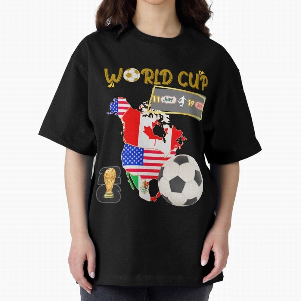 World Cup 2026 North America USA Canada Mexico Soccer Fan Classic T-Shirt Turn Up for the FIFA World Cup 2026 Journey through Neymar Highlights, France Pride, Fan Favorite Moments, National Team Passion, Big Match Drama and Soccer History; Ideal