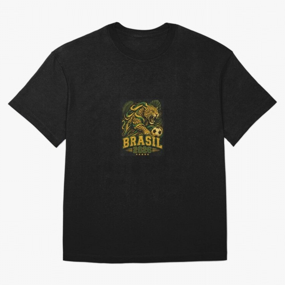 Samba Flame - Brasil World Cup 2026 Fan shirt Classic T-Shirt Embrace FIFA World Cup 2026 Highlighting CR7, Brazil, Portugal and Argentina Energy, Worldwide Fan Energy, Dramatic Goals, Stadium Lights and Championship Celebrations; Perfect for Fans,