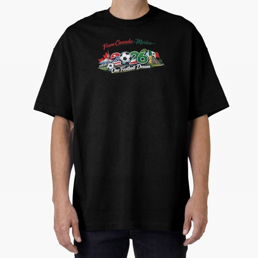 2026 Football Fan Design - North America - Three Nations One Dream Classic T-Shirt Discover Global Football Passion for FIFA World Cup 2026 Group Stage, Built around Haaland and Mbappe, England and Germany, Sports Nostalgia, International